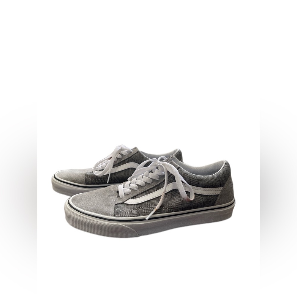 Adult Vans - Grey Plaid Old Skool